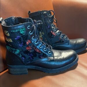 Colorful Patterned Women's Boots Size 38